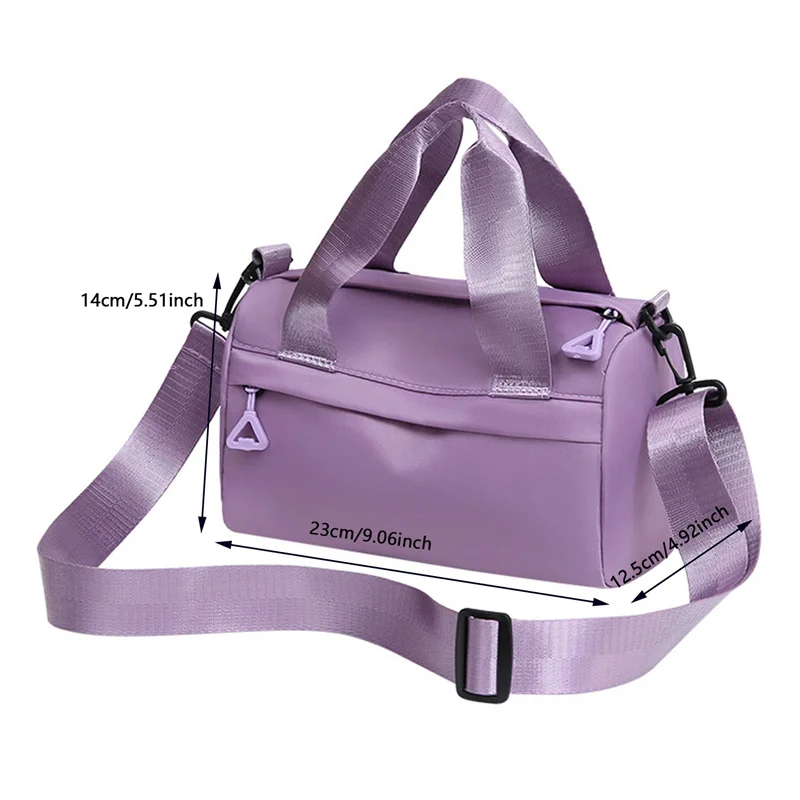 Solid Colour Women Shoulder Bag Nylon Can Tote Small Square Bag Fashion Trend Multi-Pocket Slanting Cross Mother Bag