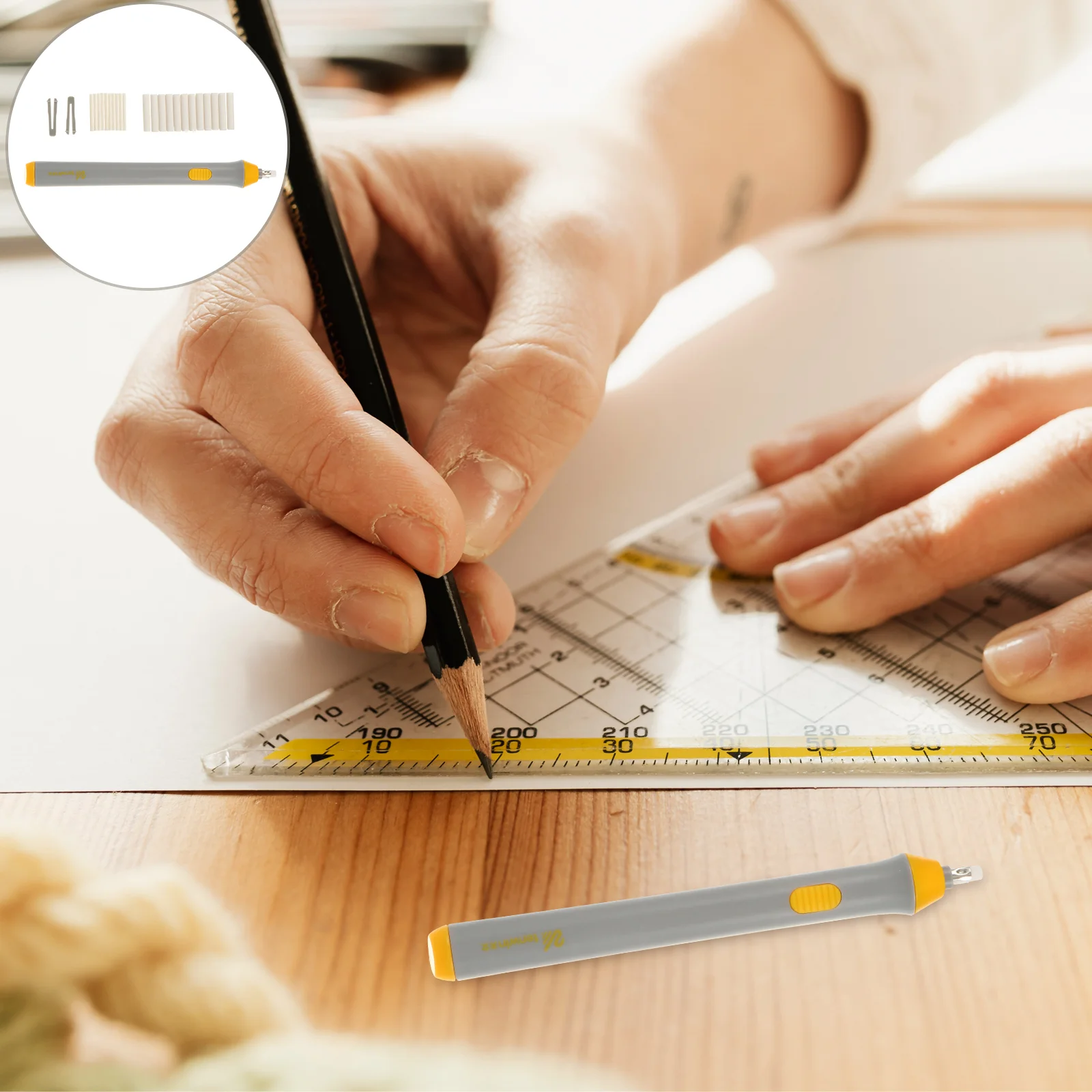 Kit de gomme électrique recharge de typepo Abs croquis Modification élèves