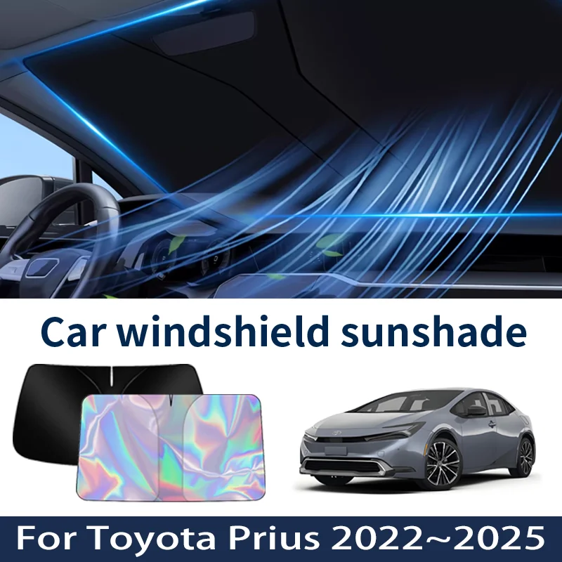 

Front Windshield Sunshade For Toyota Prius 2022~2025 2024 2023 Car Sun Visor Heat Insulation Summer Cooling Accessories