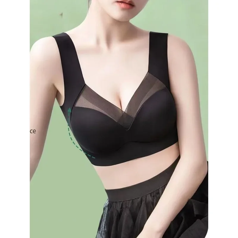 السيدات مريحة غير الصلب حلقة اللياقة البدنية في الهواء الطلق تشغيل سترة نمط الملابس الداخلية عالية الجودة المضادة للوهج تنفس بلون الصدرية #3