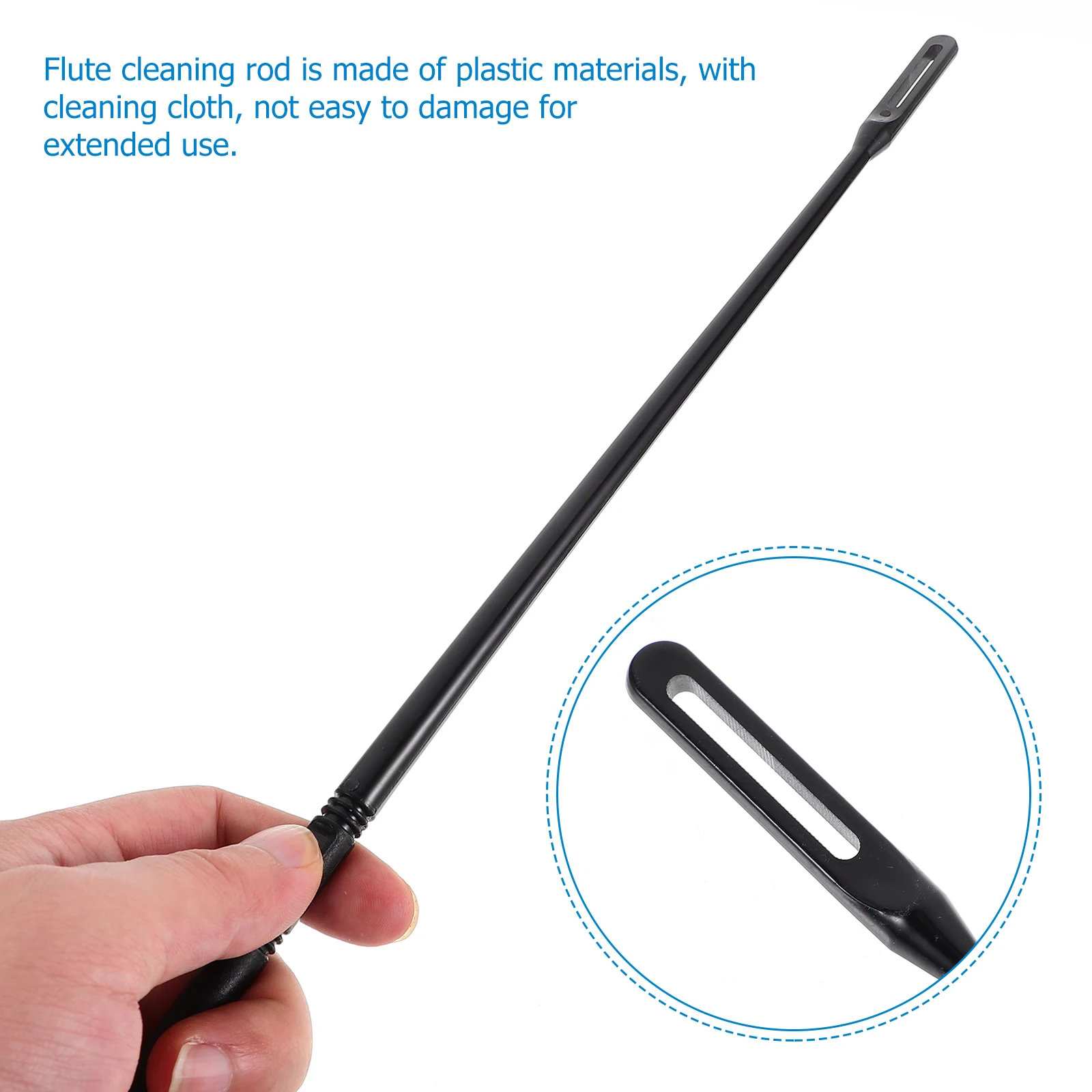 

1 set Professional Flute Cleaning Kit Rods and Cloths for Instrument Maintenance Flute Swab