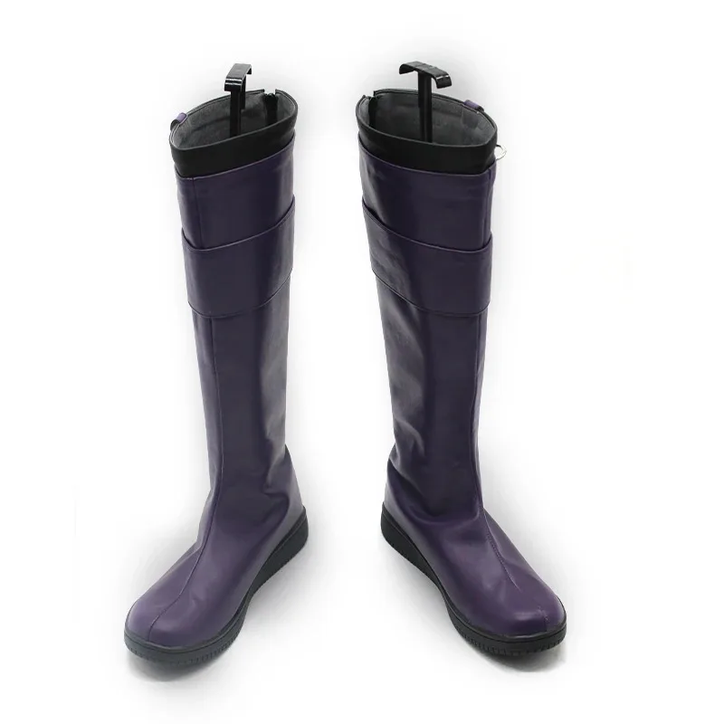 2025 11, игра Danganronpa Trigger Happy Havoc Kyoko Kirigiri, обувь для косплея, фиолетовые высокие сапоги на высоком каблуке