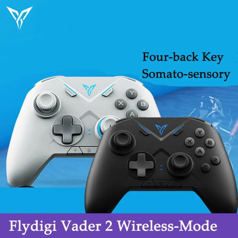 New Flydigi Vader 2 Wireless Wired Game Controller, Configurable Multi-Platform Gamepad, Dual Vibration, 6-Axis Motion Sensin