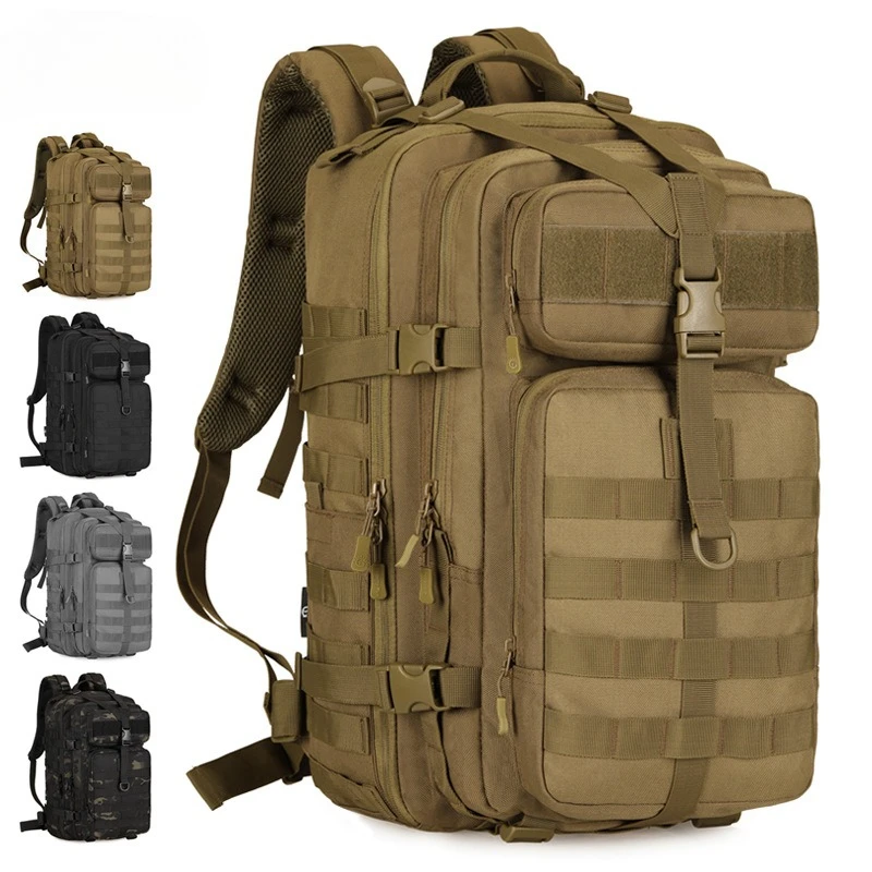 New Modular Assault Backpack, Outdoor Tactical Laptop Daypack, MOLLE System Pack, Breathable Durable for Hiking Travel