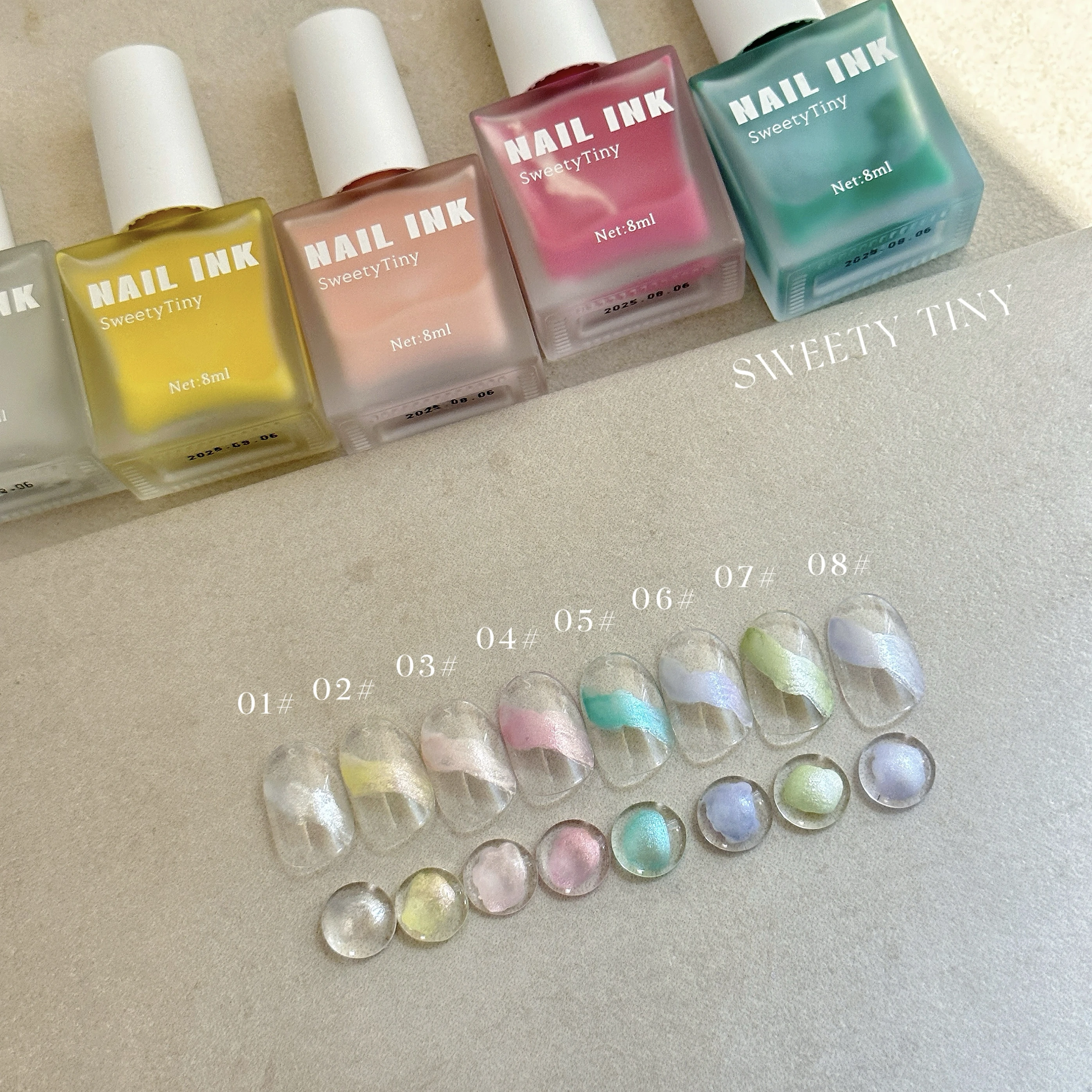 

Fairy Powder Blooming Nail Gel Polish Marble Watercolor Ink Flower Design Smudge Spreading UV LED Soak Off Manicure Gel Varnish