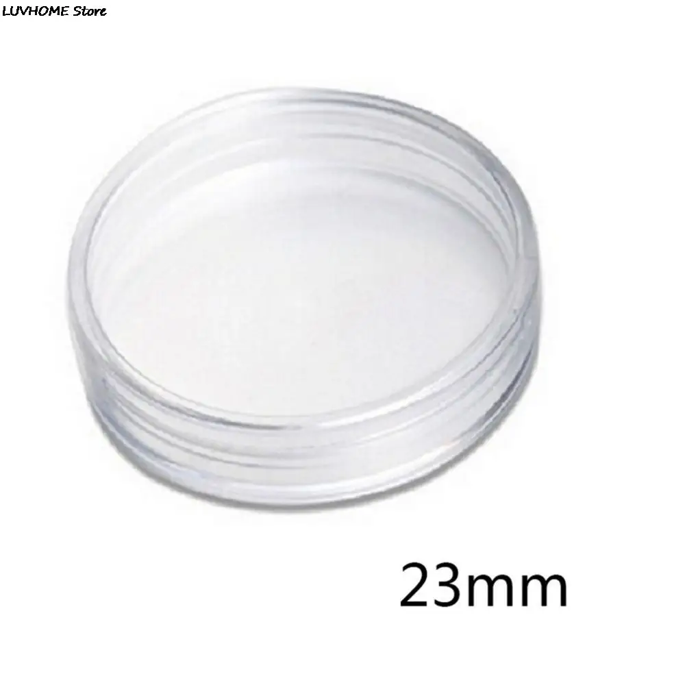 Diameter 19/23/25/30mm Round 10pcs Transparent Coin Capsules Crafts Containers Storage/Collection Boxes Holders