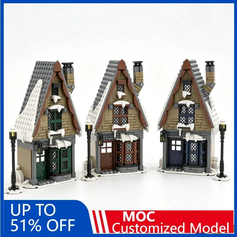 

920 Pcs Generic Medieval Building Harry Building Blocks Diy Educational Assembly Toy Wizarding Village Shops Collection Gifts