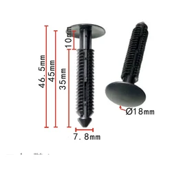 20/50/100 pz per Ford Mustang Rocker modanatura fermo PIN clip W710532-S300 muslimah