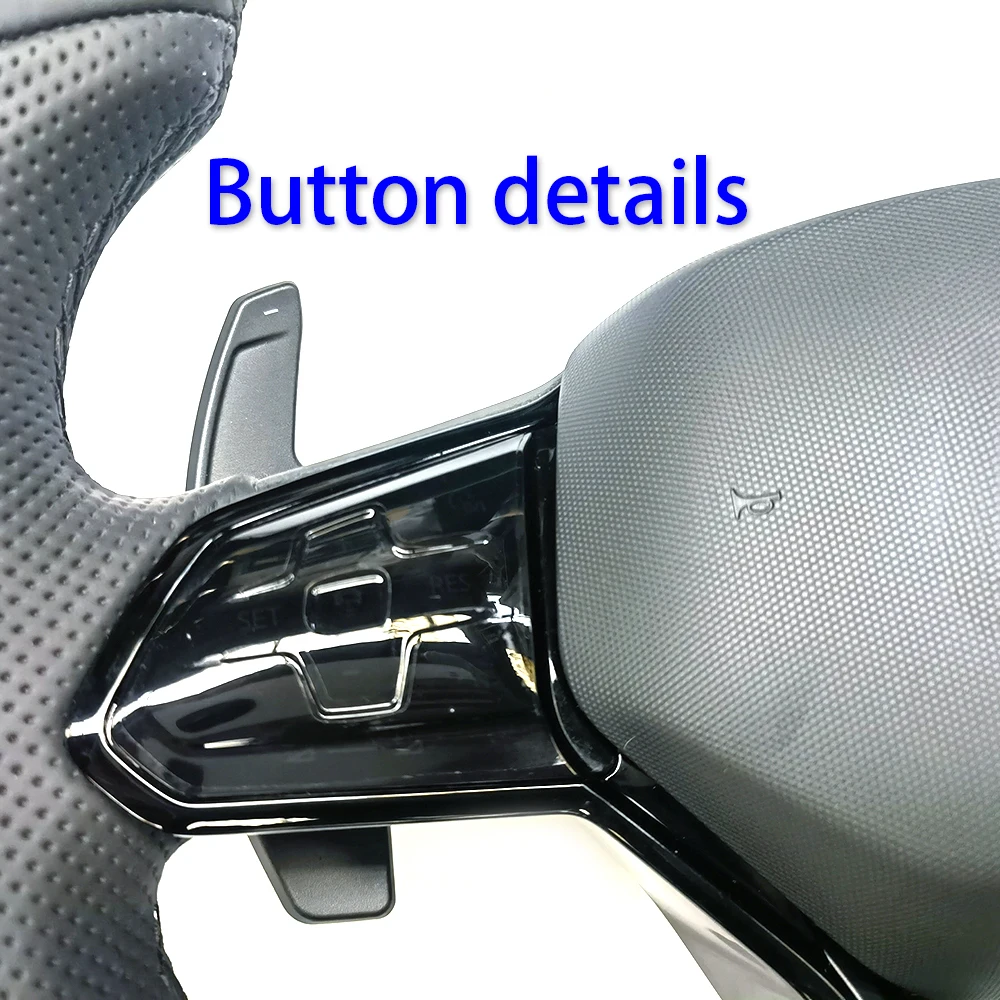 Sports version of painted black LCD touch multi-function steering wheel suitable for Volkswagen Arteon Jetta Golf Taos Tiguan ID