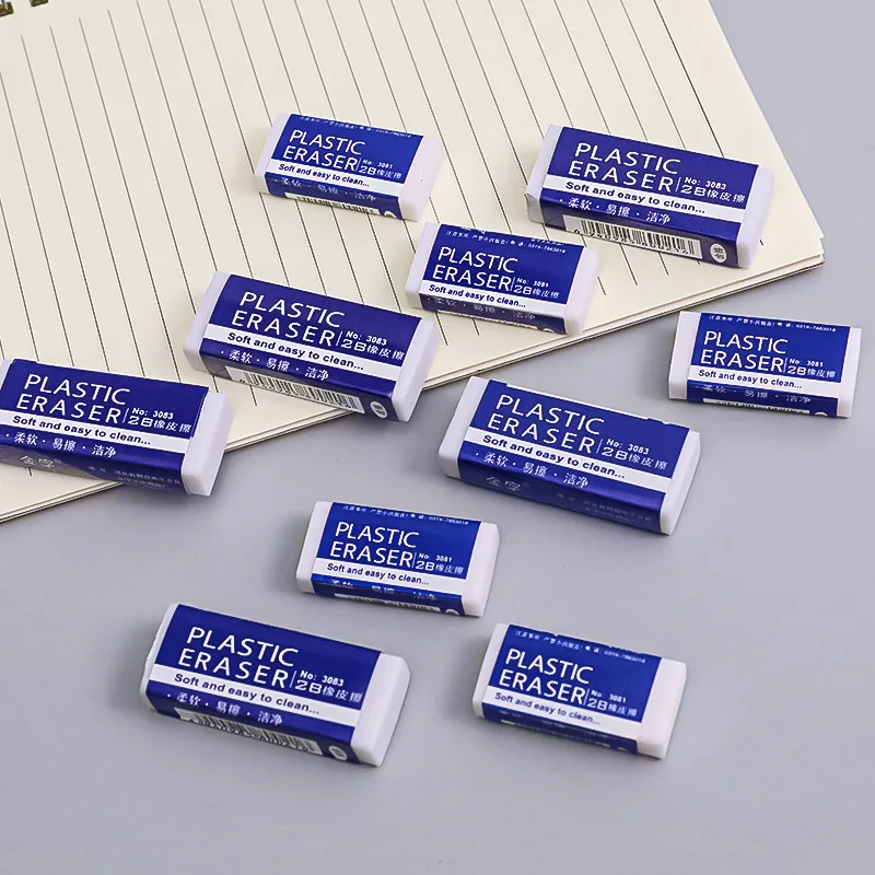 No-Smudge Exam Erasers for 2B Pencils – Bulk Pack of Clean-Wipe Erasers for Students, Drawing, Sketching, School & Test Gifts