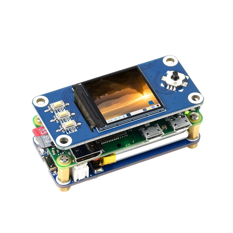 Waveshare UPS HAT (C) Fuente de alimentación ininterrumpida UPS HAT para Raspberry Pi Zero UPS