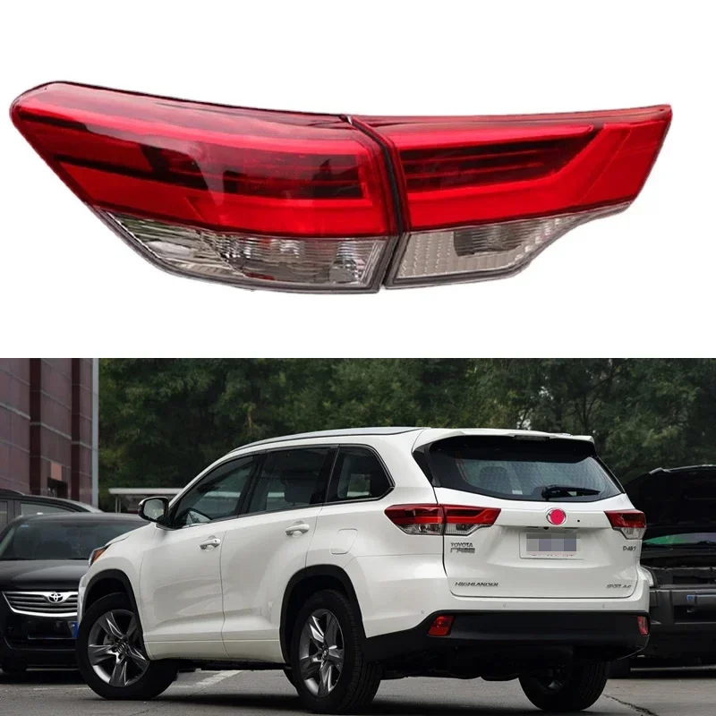 

For Toyota Highlander 2015 16 17 18 2019 Car Accessories LED Rear Tail Light Assembly Brake Taillight Stop Lights Turn signal