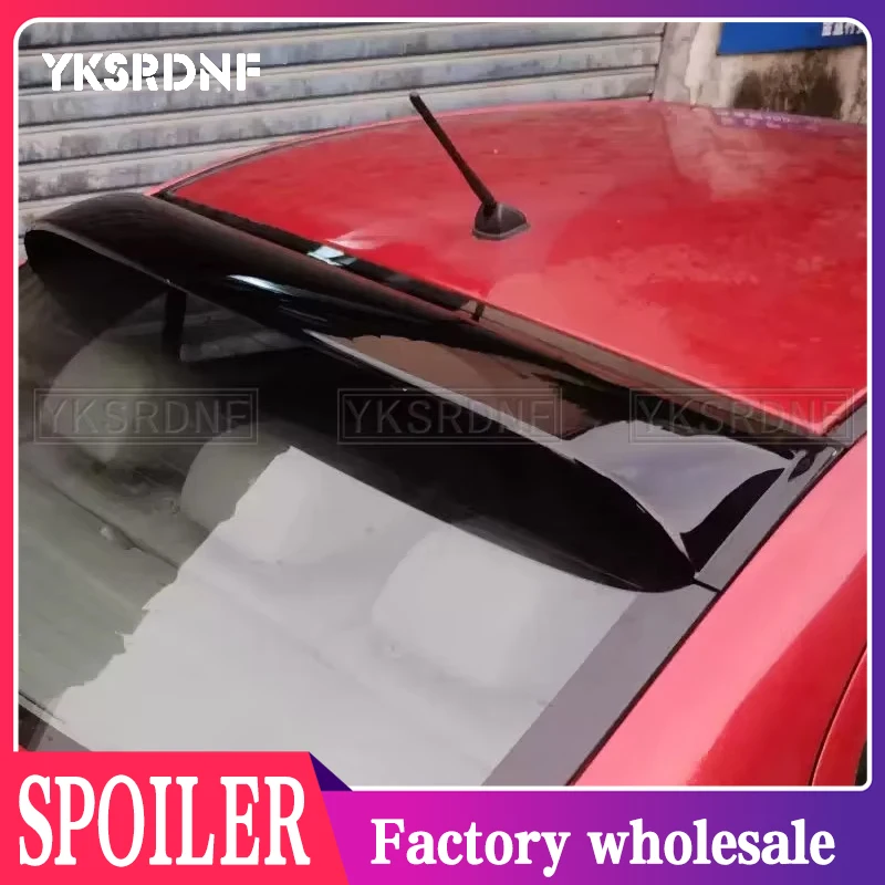 For Roof Spoiler Mitsubishi Lancer EX 2009-2016 ABS Material Lancer Rear Window Color Car Spoiler Wing Tail Fin 3D Style