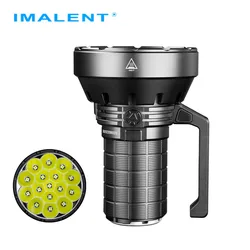 IMALENT SR16 Tactical Flashlight 55000 Lumen Super Bright Searchlight CREE XHP50.3 HI LED Rechargeable Lantern for Defense Torch