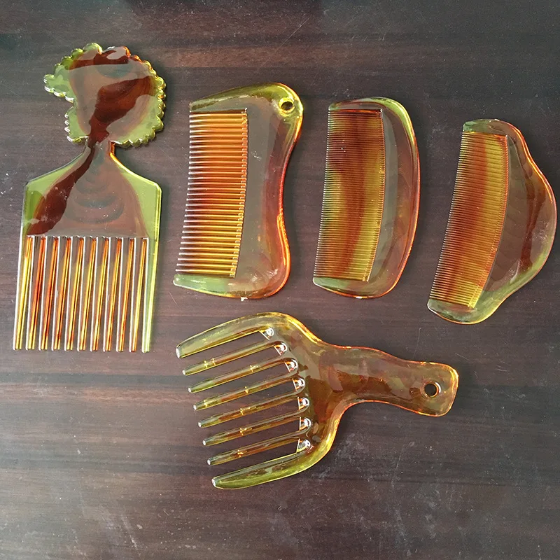 5pcs Men Hair Comb Set Plastic Oil Hair Styling Curly Hair Insert Fine-toothed Comb Combs Massage Comb Hairs Styling Tools Women