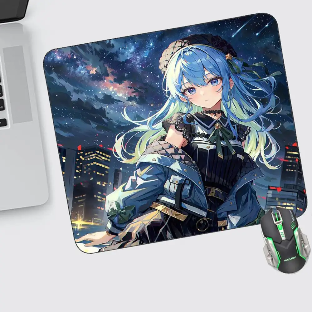 

Hoshimachi Suisei Mouse Pad Small Gaming Accessories Keyboard Computer Offices Desk Mat Pc Gamer Non-slip Rubber Mousepad