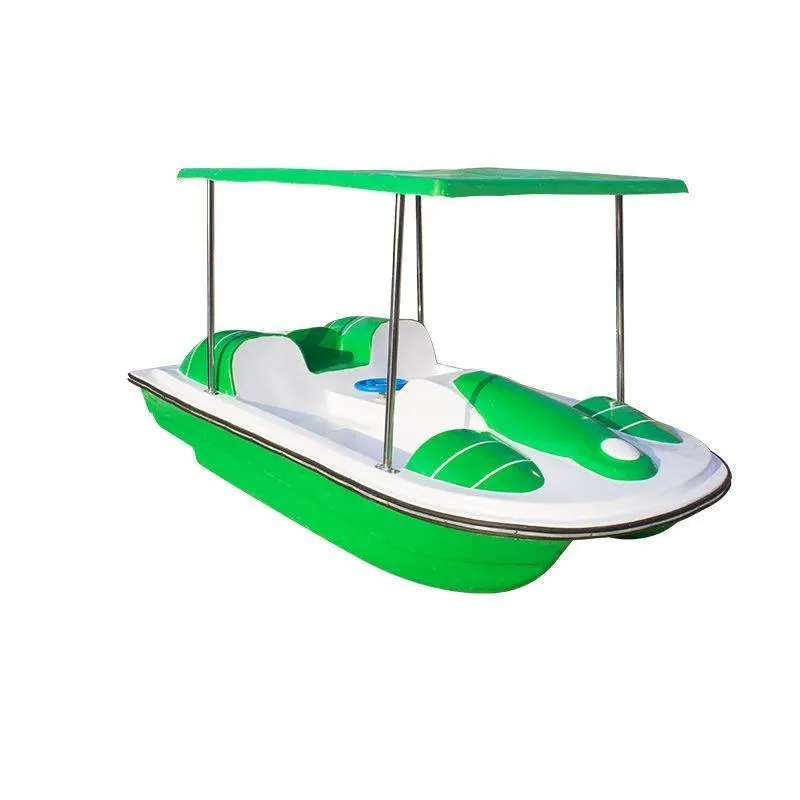 Fiberglass Double-Layer Thickened Boat Water Pedal Boat Double Cartoon Little Bee Park Cruise Sightseeing Playing Boat