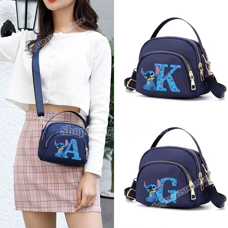 Disney Stitch Crossbody Handbags for Women Tote Shoulder Bags Dual Purpose Portable Satchel Girl Shopper Work Dating Popular Bag