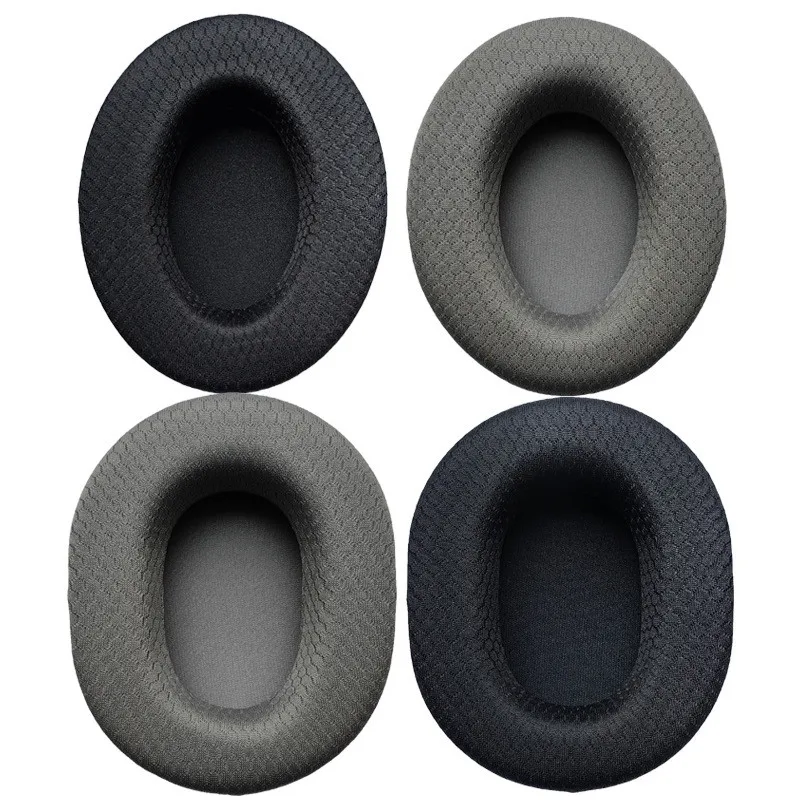 Almohadillas de tela de malla ovalada para auriculares, 110X90MM, 100X80MM, 95X75MM, 90X70MM, repuesto para auriculares Sennheiser HD450BT AKG K361 BT ATH