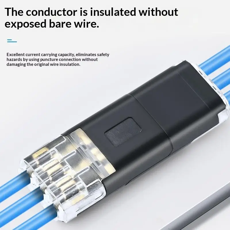 1/10Pcs Free Stripping Quick Cable Connectors D3 Electric Wire 3 Line Interconnection Automotive Terminal