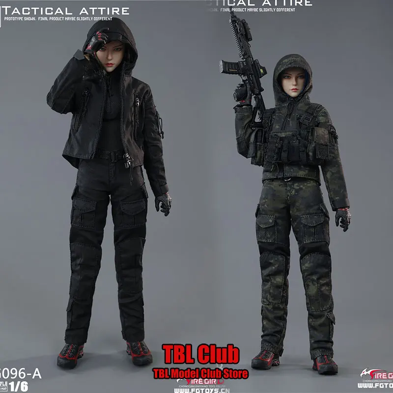 Fire Girl Toys 1/6 Scale Female Soldier Combat Uniform Camouflage Work Pants Fit 12inch Action Figure Doll