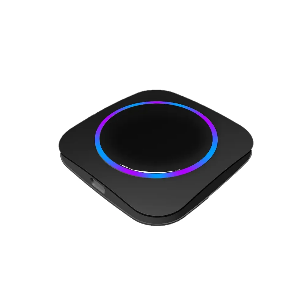 RGB Light Carplay Ai Box Android 13 Carplay Wireless Adapter for Universal Auto Car Box with HD SIM Card Port