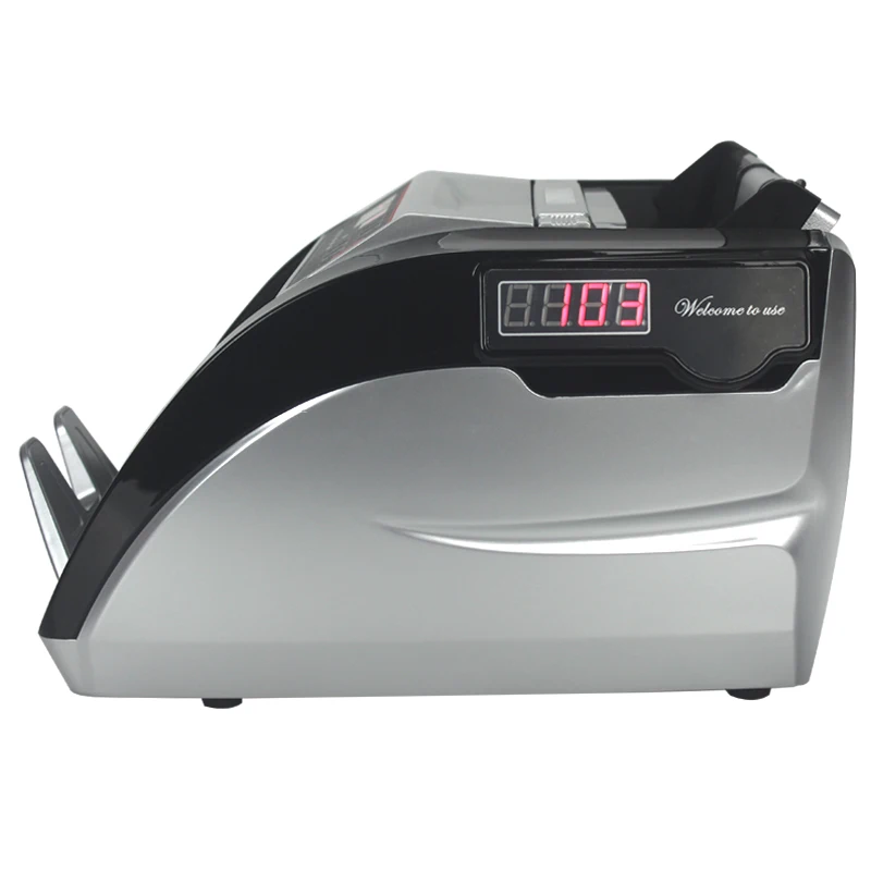 Imagem -04 - Recarregável Money Counting Machine Bill Cash Bank Note Counter Detector com Bateria Multi Idiomas 5800c