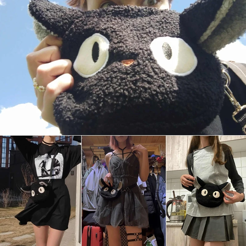 Japanese Style Kawaii Bag Women Cartoon Plush Shoulder Bag for Women New Crossbody Bag Small Phone Purse Bolsa Feminina