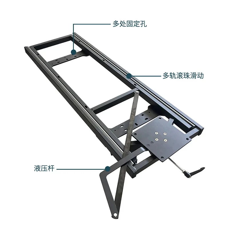 Multifunctional dining table unilateral rotating frame unilateral lifting rotating frame j furniture accessories unilateral jump