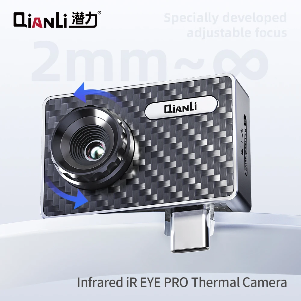 Imagem -02 - Qianli-câmera Térmica Infravermelha ir Eye Pro Dispositivo de Energia do Painel Móvel Detecção de Falhas Android Tipo-c 25hz 256*192