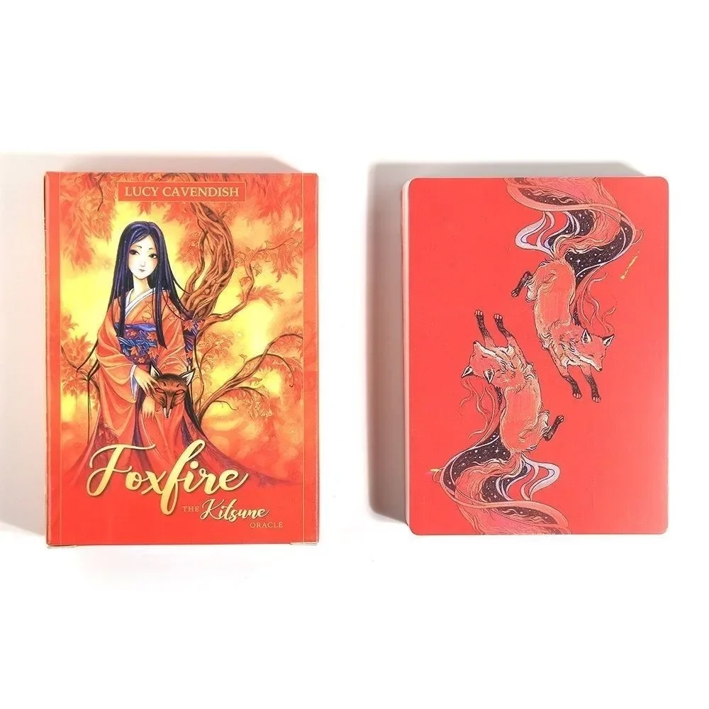 1pcs Foxfire The Kitsune Oracle Card English Version Mysterious Deck Divination Fate Party