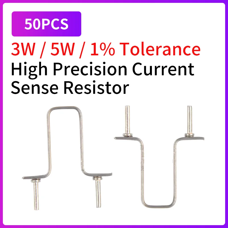 

50PCS 3W 5W 1% Constantan Wire Resistor Sampling Resistance Shunt Resistors Kang Copper Wire Precision 3mR 4mR 5mR 6mR 10mR 20mR