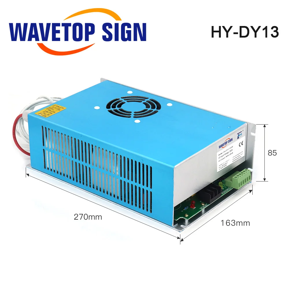 WaveTopSign-fuente de alimentación láser CO2, 100W, HY-TA100 para máquina de grabado y corte láser CO2, larga garantía