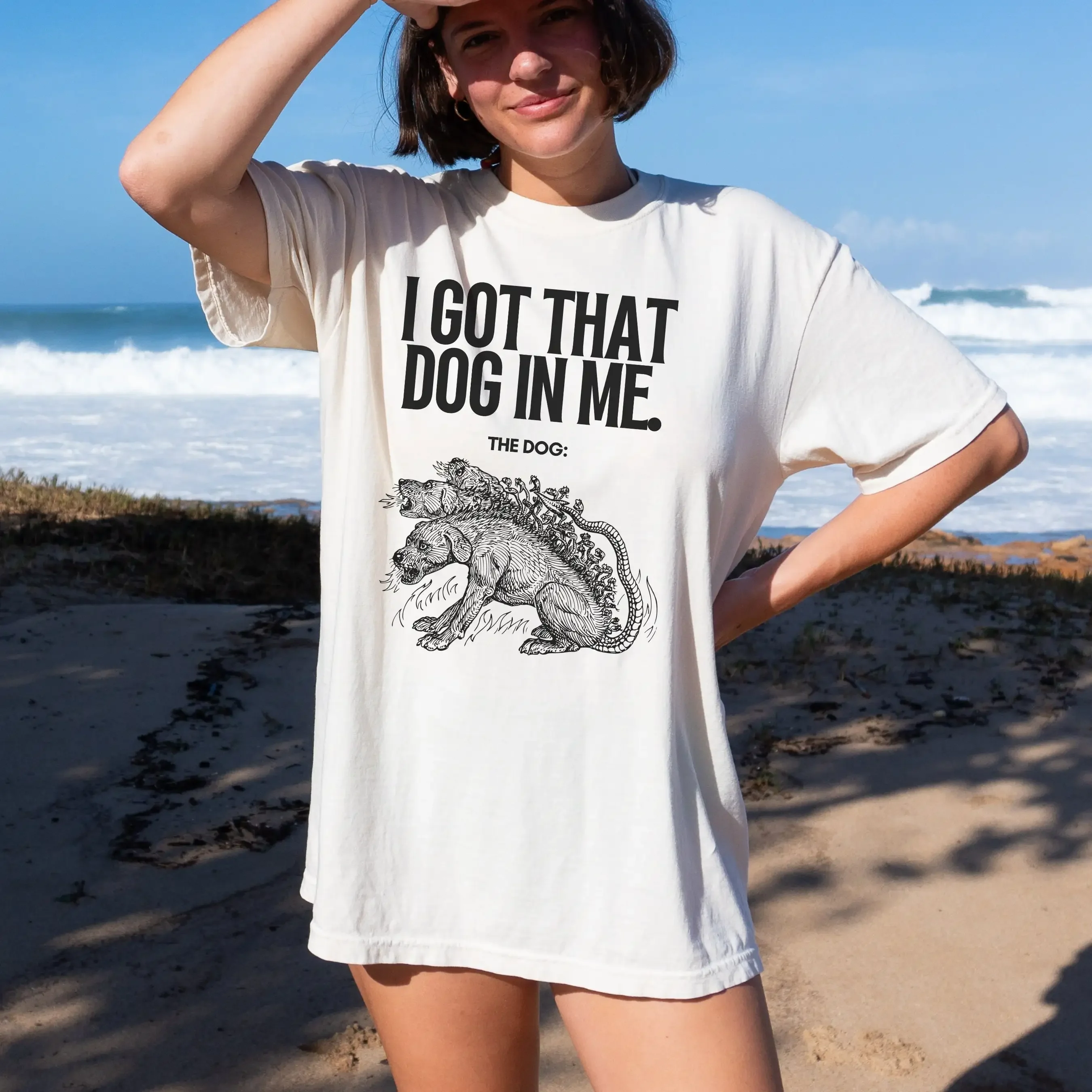 Cerberus T Shirt  I Got That Dog In Me Meme Light Academia Hound of Hades Dark Greek Mythology Bookish Things
