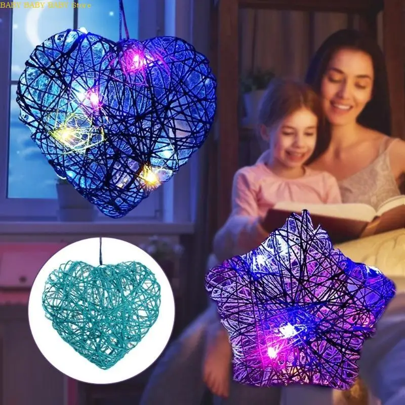 Q81AランタンクラフトキットキッズフォーキッズDIYストリングアートキットLEDナイトライト