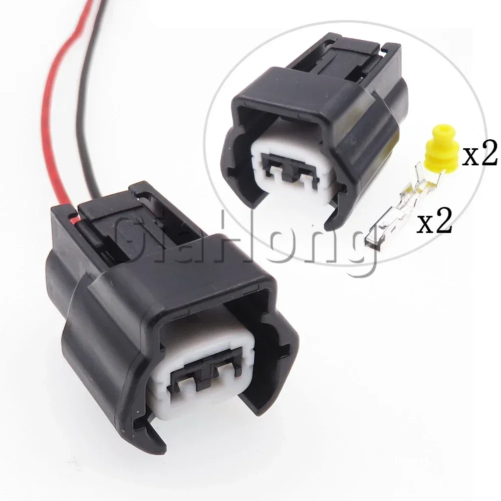 1 Set 2 Ways AC Assembly Auto Display Wiring Connector Automobile Sealed Plug Car Plastic Housing Electrical Socket 6189-0773