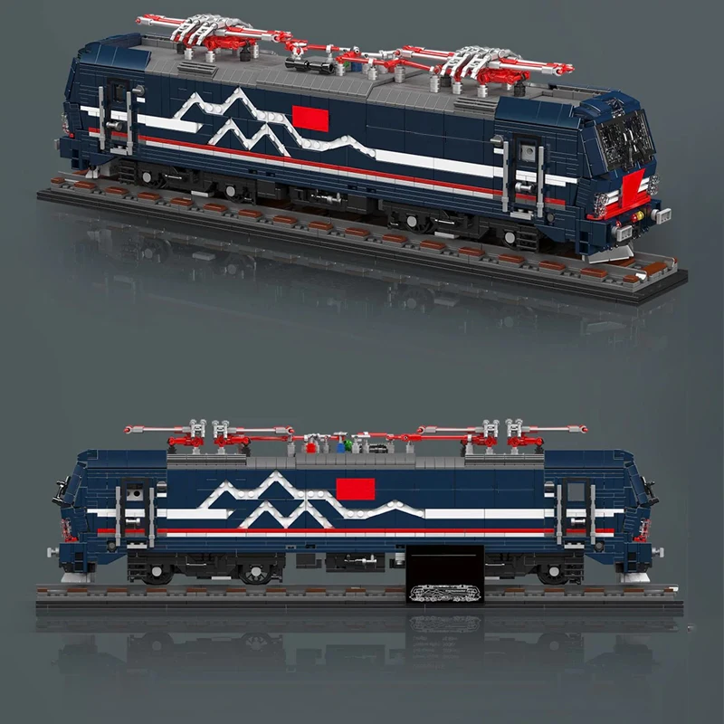 3072Teile Klemmbausteine Technische MouldKing 12045 Siemens Vectron Europäischen Elektrische Passagier Zug Gebäude Blöcke Modell Kit Spielzeug Erwachsene Geschenk