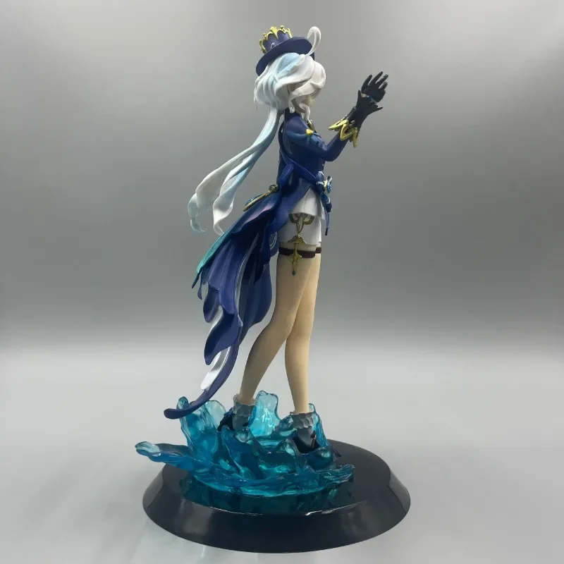 28cm Genshin Impact Furina Action Figure Anime Characters Kawaii Girl Doll Ornaments Collection Desktop Display Gift Toys