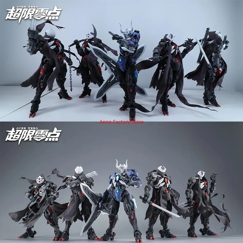 

HEMOXIAN MG 1/100 Scale Lone Shadow Assembly Model Kit 19CM With 4 Head Mask OVER ZERO Action FIgure Robot Plastic Model Toy