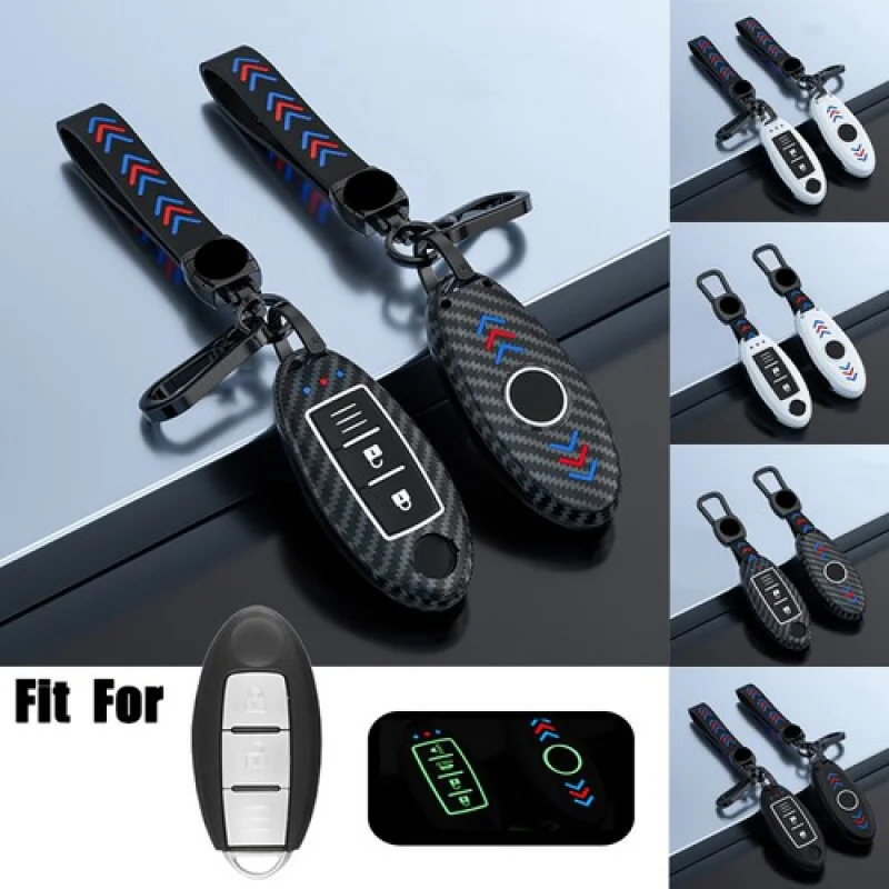 日産アルティマ、370z、タイタン、ローグ、キャシュカイ用a-absシリコン製カーキーフォブケースカバー