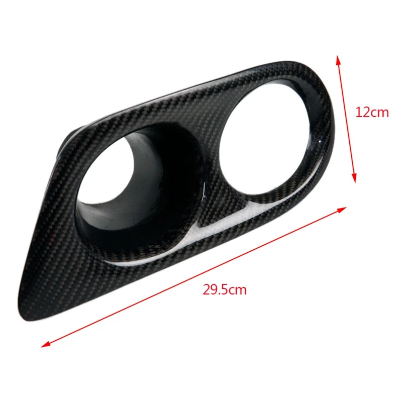 Real Carbon Fog Light Cover Surrounds Air Duct For Bmw 3 Series E46 M3 01-06