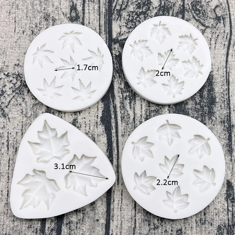 Maple Leaves Silicone Mold Sugarcraft Cupcake Baking Mold Fondant Cake Decorating Tools