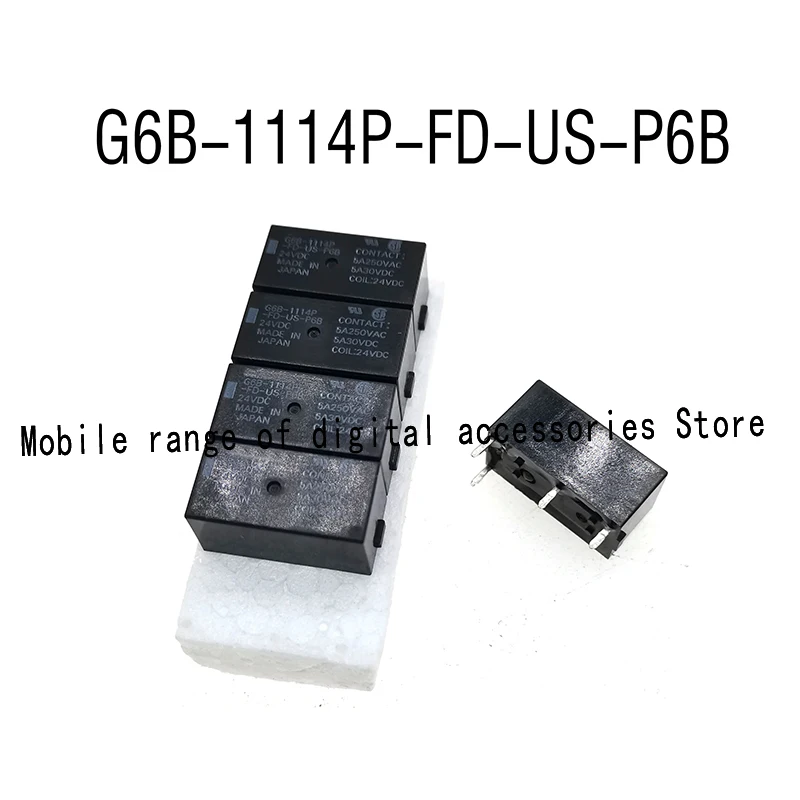 

5PCS Original Genuine Imported Small Relay G6B-1174P-US G6B-1114P-US G6B-1114P-FD-US-P6B DC24V