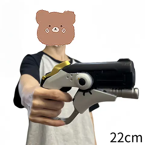 Cosplay Model Gun Shock Mercy Angel Revolver Guns OW Angela Ziegler Gun Prop Weapons Safety PU Rubber Halloween Gifts No Shottin