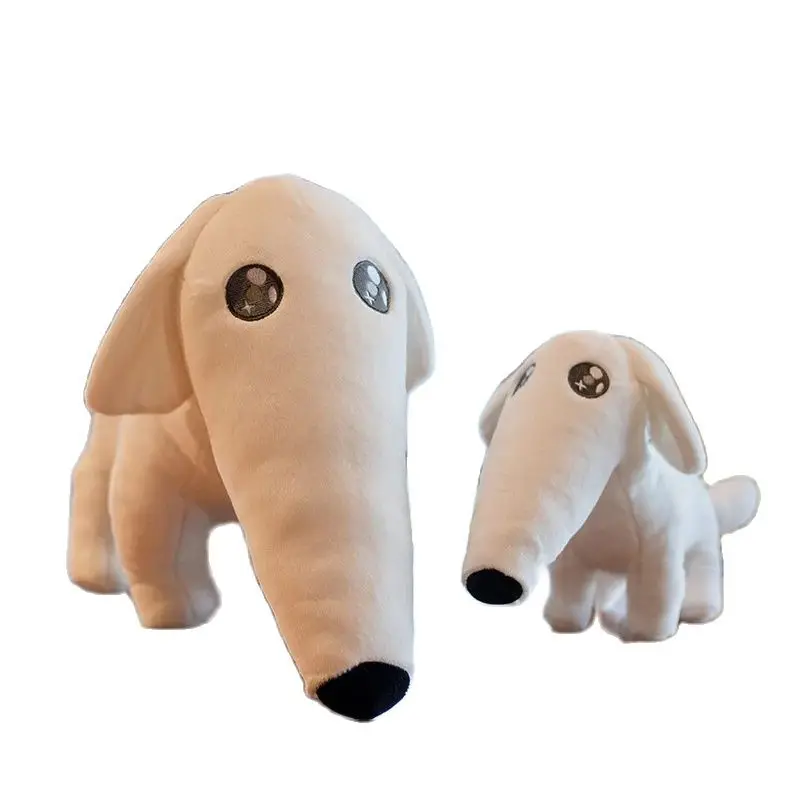 25/40cm Ins Long Nose Dog Plush Toy Kawaii Borzoi Let Me Do it For You Puppy Stuffed Animals Doll for Kids Boys Girls Birthday