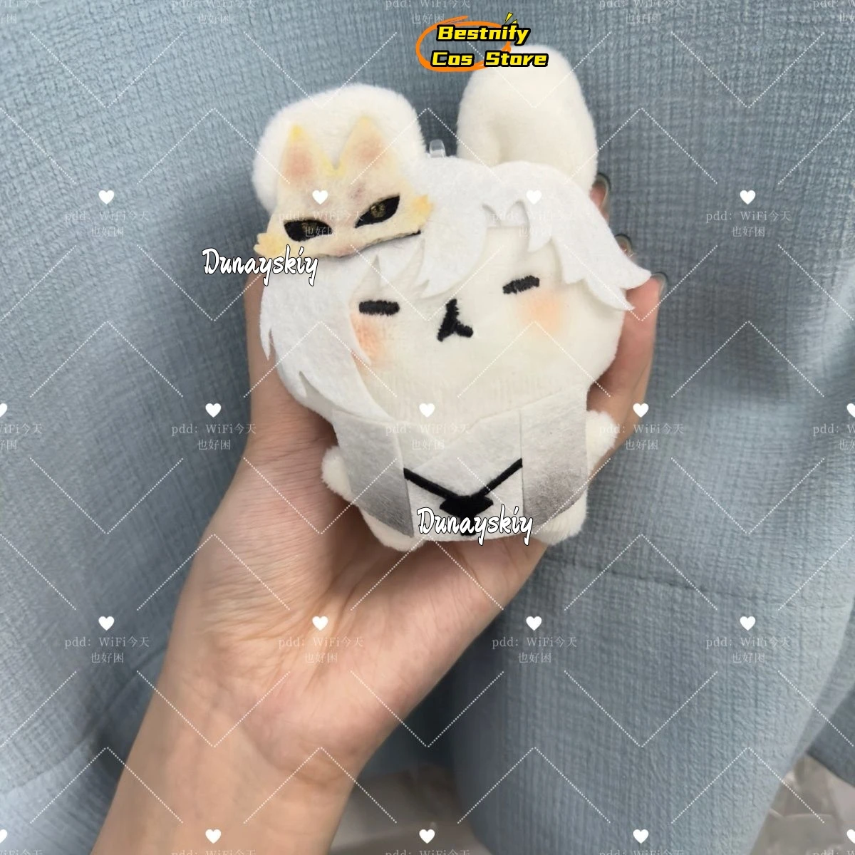 ホラーFゲーム 水瀬ひなこ/キツネマスク コスプレ衣装 ふわふわハンドヘルド{Bestnify Cos}10CM カワイイアニメコレクション 変装ディスプレイ