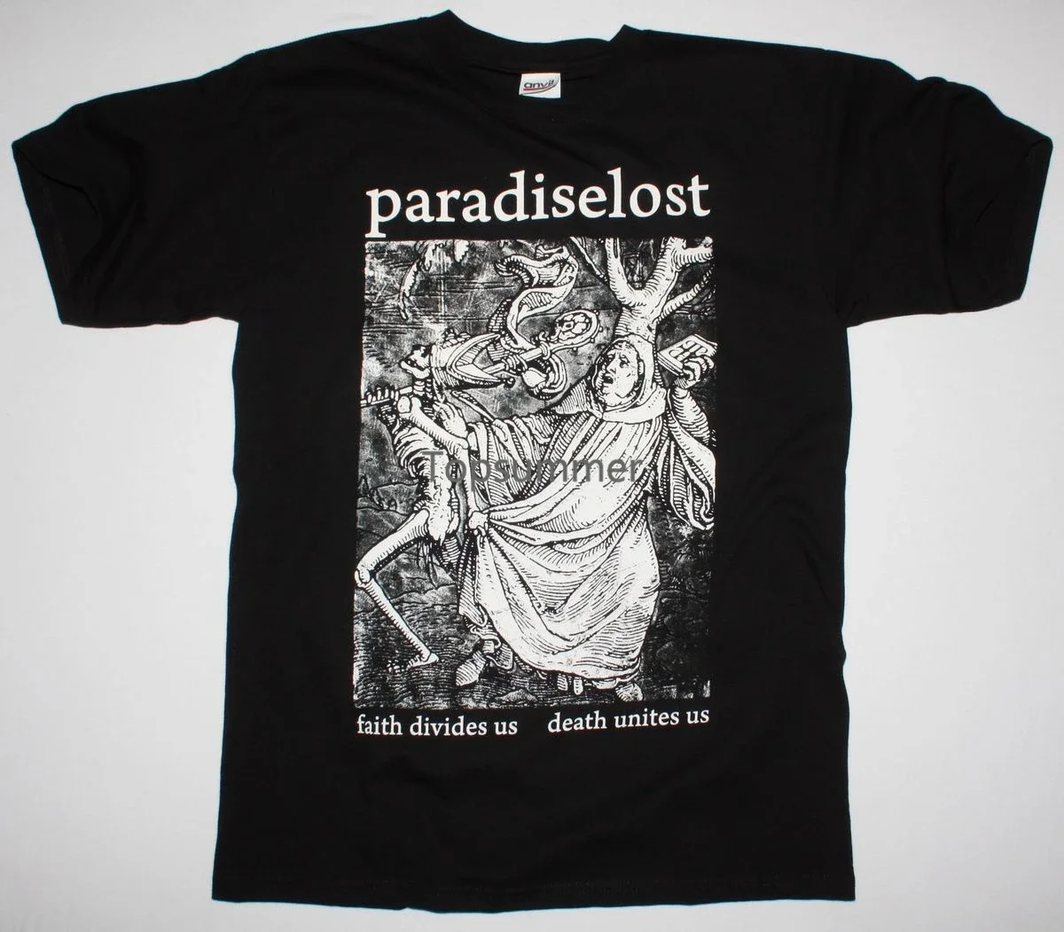 Paradise Lost Faith Divides Us Death Unites Us Black T Shirt Gothic Metal