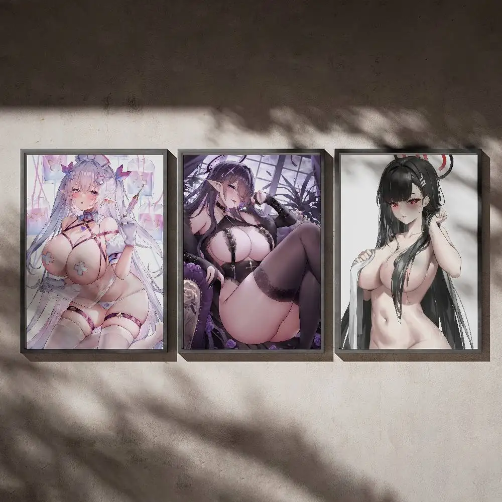 

Anime Sexy Girl Poster Posters,waterproof Paper Stickers,coffee Shops,bar Living Rooms