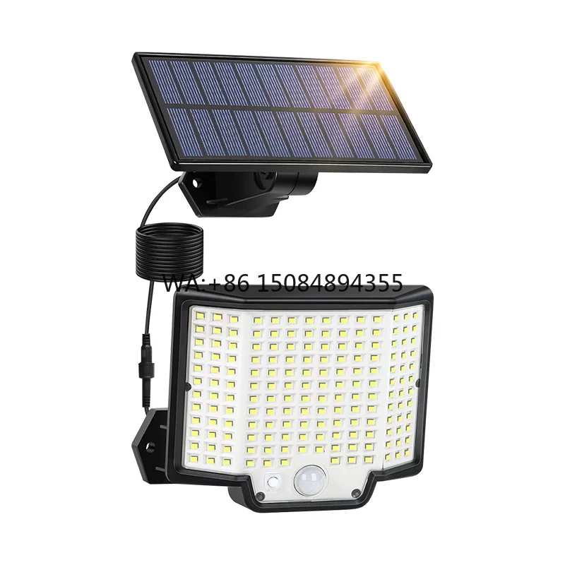 Outdoor Solar Spotlights Flood Wall Light with Remote Exterior Solar Lights Super Bright Solar Street Waterproof