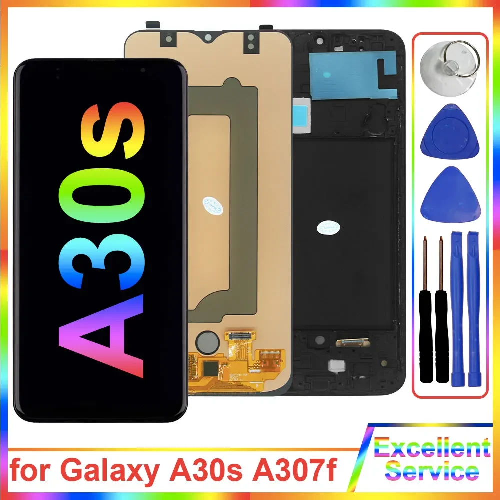 

A30s Screen for Samsung Galaxy A30s Screen Display Touch Screen Digitizer for Samsung A30s Display A307F SM-A307F Replacement